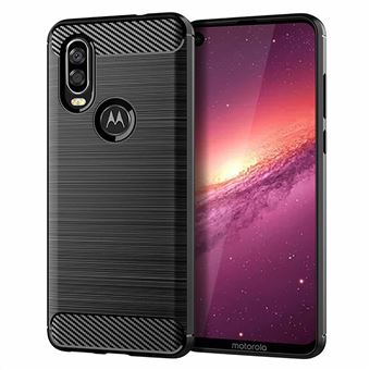 Funda carbono Lmobile para Motorola/Lenovo One Vision negra - 1