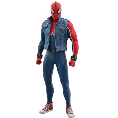 Figura Hot Toys Vgm32 - Marvel Comics - Marvel's Spider-man - Spider-man Spider-punk Suit Version