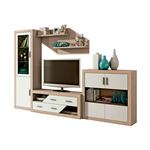 Conjunto de muebles de salón Homesouth Nuka V10 Cambria/Blanco