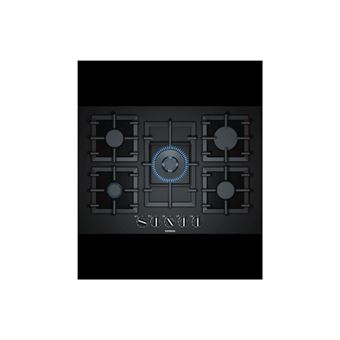 Placa de gas Siemens EP7A6QB90 5 Fuegos 75cm 11500W Negro - 1
