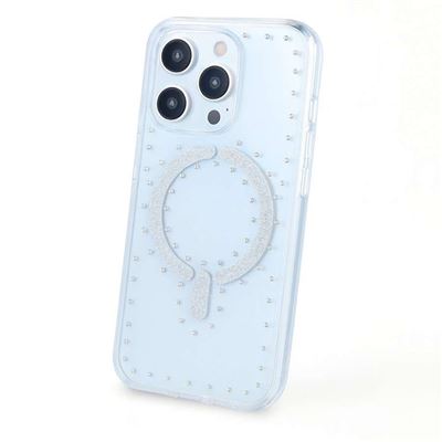 La Casa De Las Carcasas Gris Funda Brillantes Glitter Compatible Con Magsafe Para Iphone 16 Pro Max