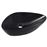 Lavabo vidaXL 58,5x39x14 cm cerámica Negro_2