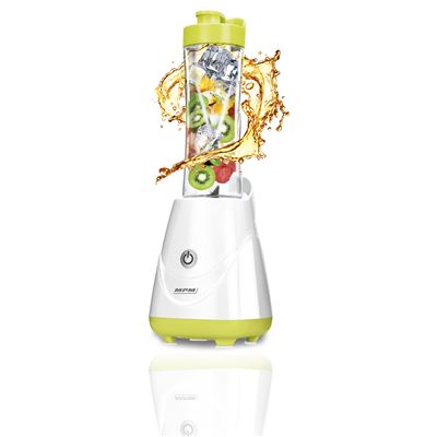 Batidora De Vaso Good To Go, Licuadora Personal 2 Botellas De 600 Ml, Smothie, Libre De Bpa Mpm Mbl-20 250w Blanco/verde