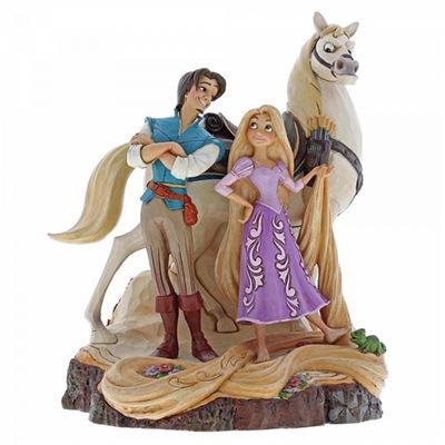 Disney Traditions Figura de rapunzel flynn maximus enredados enesco live your dream