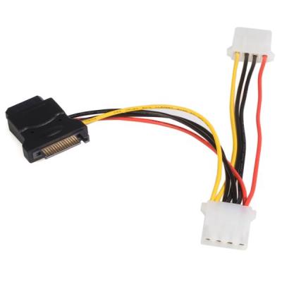 StarTech.com Adaptador de Cable de Alimentación SATA a LP4 con 2 LP4 Adicionales - cables de transmisión