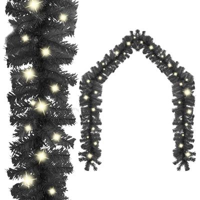 Guirnalda de Navidad con luces LED vidaXL negro 10 m