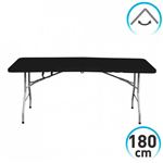 Mesa Plegable 180cm Rectangular Negra Catering GH91