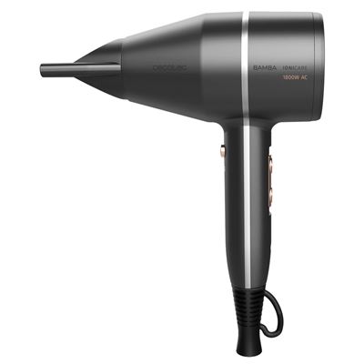 Secador de Pelo Cecotec Ionico Bamba IoniCare 5500 PowerStyle, de diseño con motor AC, Gris