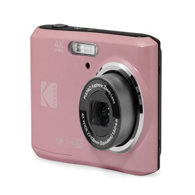 Kodak Rosa Cámara Digital Pixpro Fz45 16Mp, Zoom Óptico 4X, Pantalla 2.7"" Vídeo Hd, Plegable Aa,