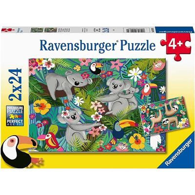Ravensburger Puzzle 2 X 24 Pz: Koalas Y Perezosos - Imagen 3