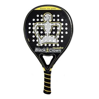 Pala de padel Black Crown PITON 7.0 Soft Nivel Avanzado Negro y Amarillo - 1