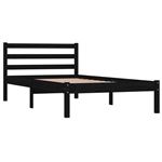 Estructura de cama vidaXL madera maciza de pino negro 90x190cm