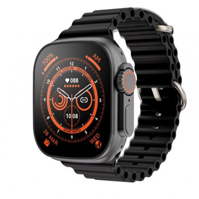 Smartwatch Smartek Sw-ult8-b Bluetooth, Llamadas, Carga Inalámbrica Negro
