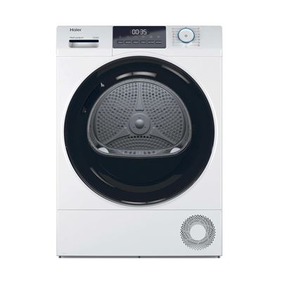Secadora De Carga Frontal Haier Hd80-e929e-s Bomba De Calor 8kg Blanco E