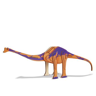 Puzzle 3d Madera Xl Amargasaurus 39 Piezas. 50x9,2x14,5 Cm. Dam Multicolor