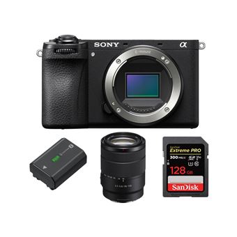Sony a6700 + lente Sony E 18-135 mm F 3.5-5.6 OSS + Sony NP-FZ100 + SanDisk 128 GB Extreme Pro SDXC UHS-II U3 300 MB/s - 1