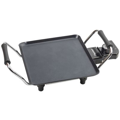 Plancha Tabla Grill bestron abp600 cuadrada 1000w 21x21cm parrilla con revestimiento antiadherente 1000 negro de interior 4 21x21