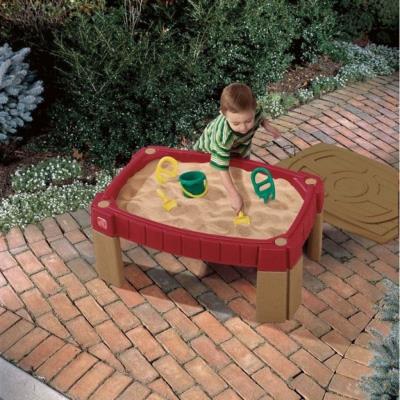 Step2 Naturally Playful mesa de infantil arenero para niños caja cajas con tapa juguetes roja 759400