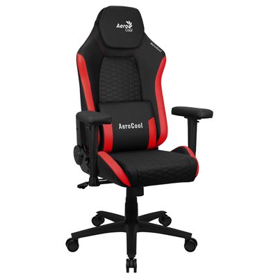 Silla Gaming Ergonómica Aerocool Crown Cuero Sintético Rojo