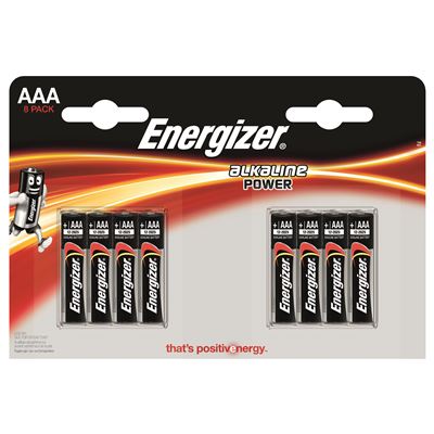 Energizer Pilas Alcalinas Alkaline Power, Lr03 Aaa, 8 Unidades