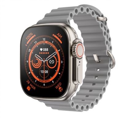 Smartwatch Smartek Sw-ult8-g Bluetooth, Llamadas, Carga Inalámbrica Gris