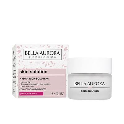 Crema Facial Hidratante Intensiva Antimanchas Piel Normal-seca Spf15 Bella Aurora Hydra Rich 50 Ml