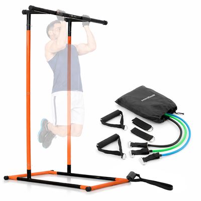Pack Estación De Dominadas Y Fitness Y Set De Bandas De Resistencia Con Accesorios Innovagoods Con Guía De Ejercicios