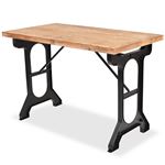 Mesa De Comedor vidaxl 245462 madera abeto maciza 122x65x82 cm