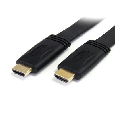 Startech.com Negro Cable Hdmi® De Alta Velocidad Con Ethernet 5M Plano - 2X Hdmi Macho - Ultra Hd 4K X 2K - Cable Hdmi
