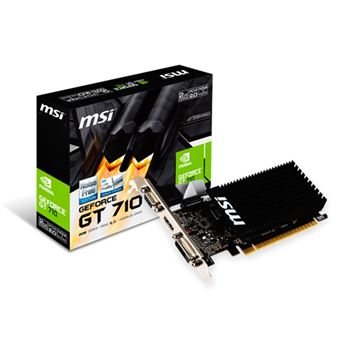 Msi - Gt 710 2gd3h lp Nvidia Geforce gt 710 2gb - Tarjeta gráfica - Los ...