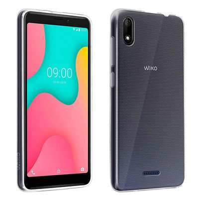 Carcasa Y Protector de cristal templado wiko y60 packwiky60 gris flexible vidrio para original