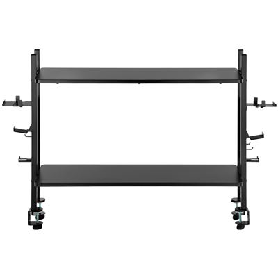 Organizador Mesa Gaming Drift Shelvy - Estanteria Con Dos Baldas Ajustables, Soporta Hasta 15-30kg, Instalación Simple, Compatible Mesas 1m Ancho,