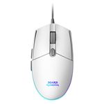 Ratón Gaming RGB Flow Mars Gaming MMGW Blanco Antideslizante