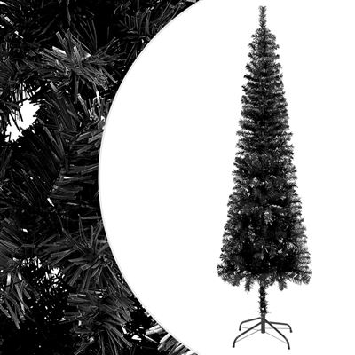 Árbol de Navidad delgado vidaXL negro 150 cm