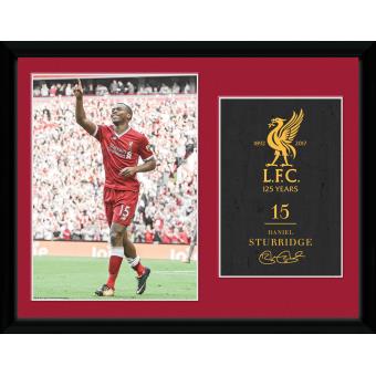 Fotografía enmarcada Liverpool Sturridge 17/18 30x40 cm