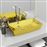 Lavabo vidaXL 71x38x13,5 cm cerámica dorado_1