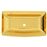 Lavabo vidaXL 71x38x13,5 cm cerámica dorado_2