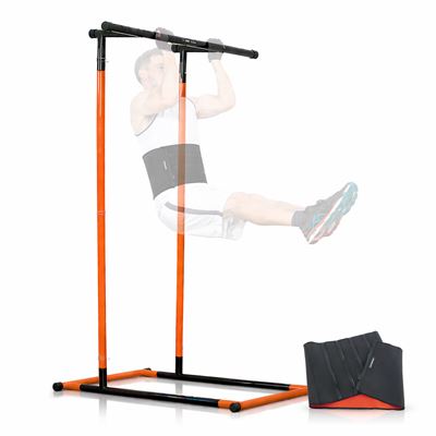 Pack Estación De Dominadas Y Fitness Con Guía De Ejercicios Y Faja Deportiva Adelgazante Con Efecto Sauna Innovagoods Talla Única