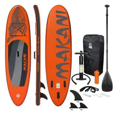 Tabla De Paddle Surf Hinchable Ecd Germany Makani 320x82x15cm Naranja