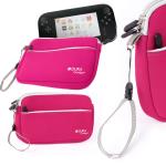 Funda Protectora Rosa Para Consola WiiU - Con Bolsillo Externo Y Cuerda De Quita Y Pon - Hecha En Neopreno De Alta Calidad Por DURAGADGET