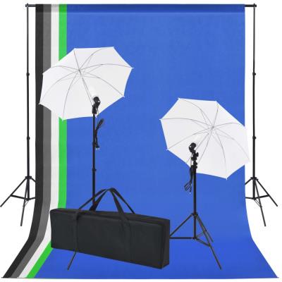 Kit De Estudio Con 5 Telones Fondo Vidaxl Y 2 Paraguas