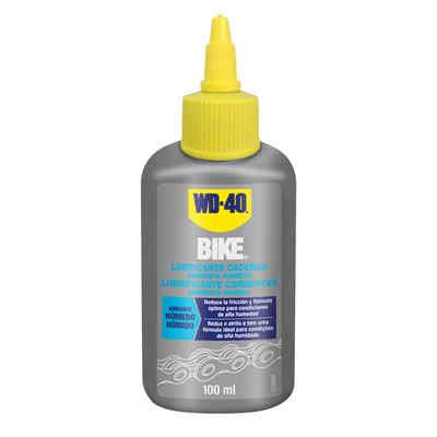 WD40 Bike Lubricante de cadenas de bicicleta para ambiente húmedo - Gotero 100ml