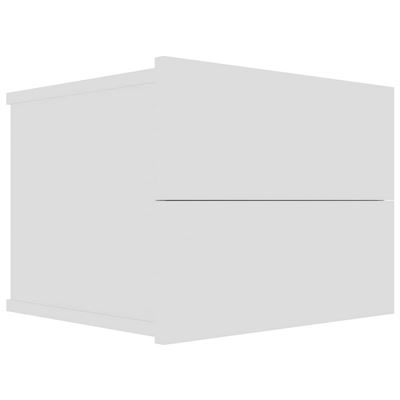 Vidaxl Blanco Mesita De Noche De Aglomerado 40X30x30 Cm