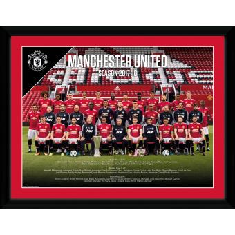 Fotografía enmarcada Manchester United Foto de Equipo 17/18 30x40 cm