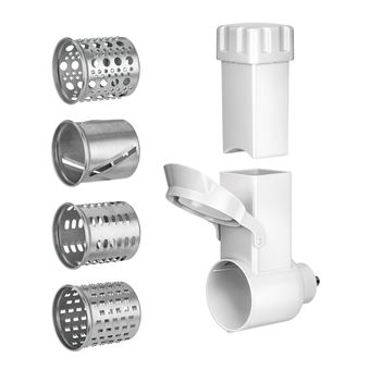 Kit de Accesorios Corta Patatas Frutas Verduras 5 Piezas para Picadora MMM-03M - MMM-07M MPM MMM-A/03M  Blanco - 1