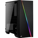 Estuche para PC AEROCOOL Cylon Mini - Con ventana completa - RGB - Formato Micro ATX - Mini torre - Negro