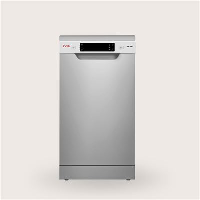 LAVAVAJILLAS EVVO D3 Slim (45 cm), 10 Cubiertos, 8 Programas, Blanco/Inoxidable, Ancho 450 mm
