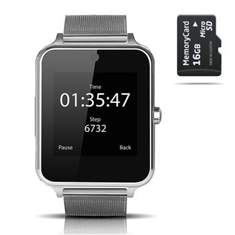 Smartwatch Smartek SW-832 Metal Plata + 16GB SD