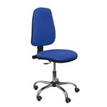 Silla de oficina ergonómica Piqueras y Crespo Modelo 17CP regulable en altura Asiento y tejido tapizado en tejido Bali azul