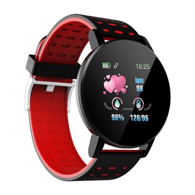 Smartwatch Oem 119 Plus,1.3'' Frecuencia Cardíaca Ios Y Android Rojo